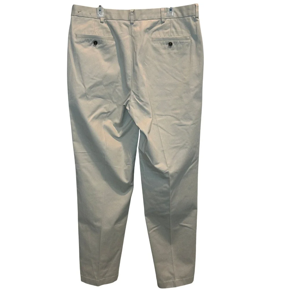 Brooks Brothers Advantage Chino Clark Men's Pants Khaki‎ Tan W38 L34 Cotton